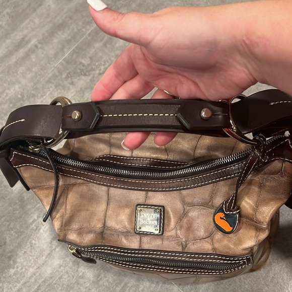 Dooney & Bourke Leather Shoulder Bag - Picture 6 of 11